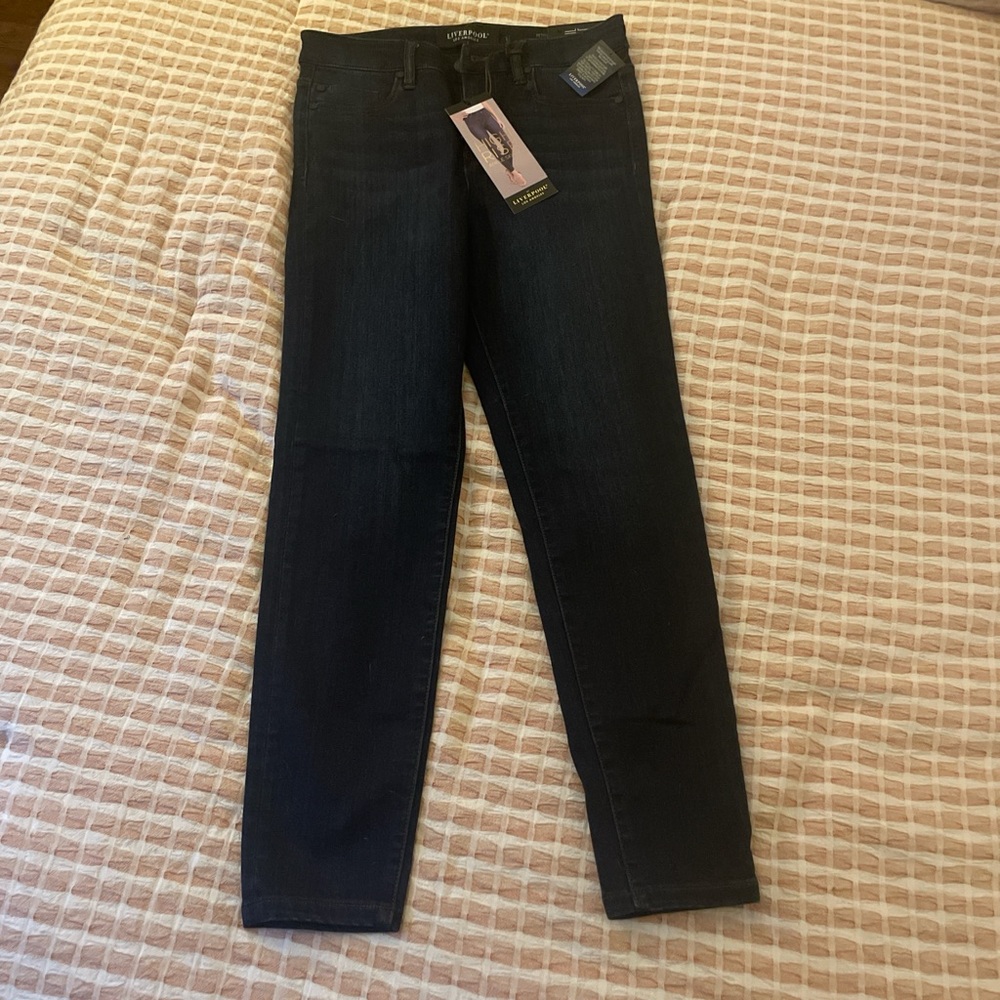 Liverpool Women's Petite Dark Blue Skinny Jeans